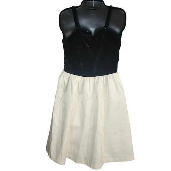 ENDLESS ROSE‎ Women's Mixed Media Dress Medium Black Ivory Buckle NWT $140 - Picture 4 of 9